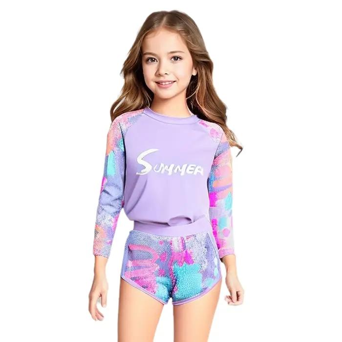 Enfants filles maillot de bain maillots de bain tenues haut shorts et pantalons maillots de bain pis