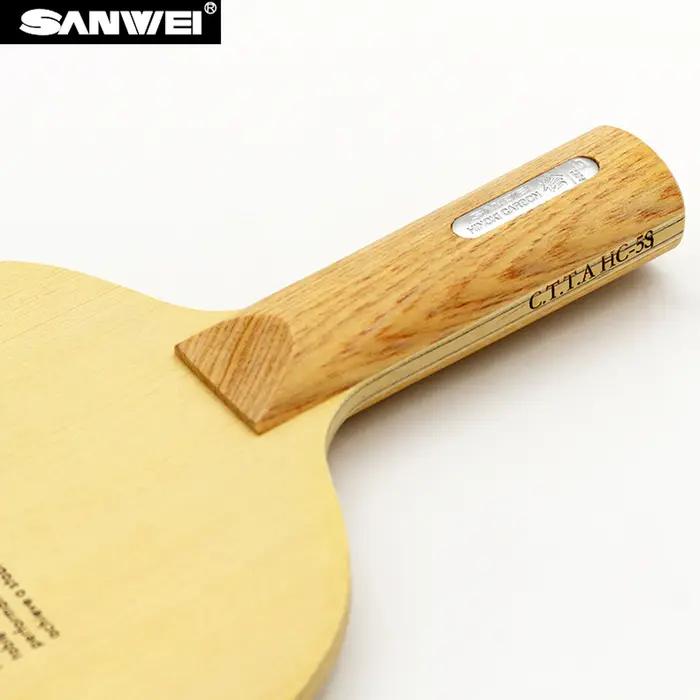 Sanwei HC.5S HC-5S HC 5S HC5S HINOpastel Lame de Tennis de Table en Carbone Souple pour Raquette de