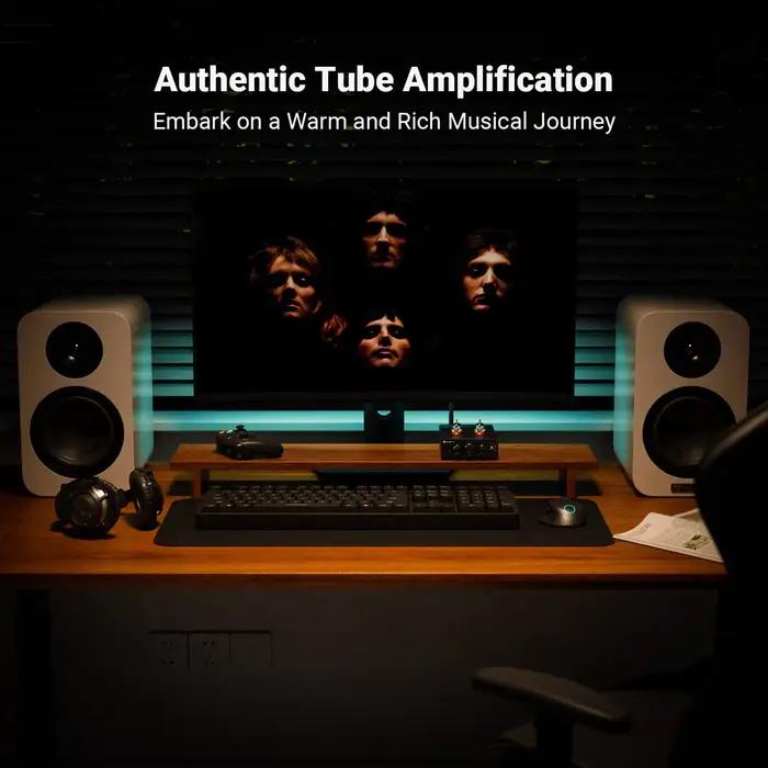 Fosi Audio P3 amplificateur à Tube Bluetooth HiFi stéréo préamplificateur Valve vide avec contrôle d