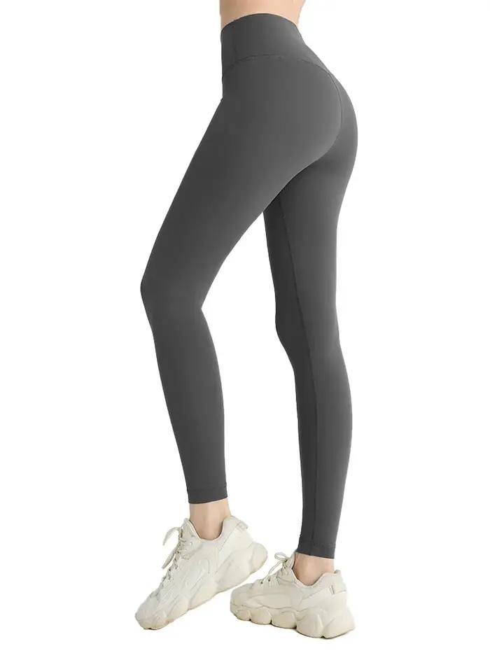 Leggings yoga sensation nude pour femme taille haute pantalon fitness respirant pour sport activités quotidiennes