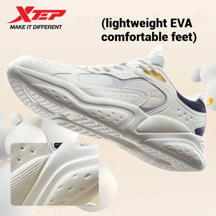 Xtep chaussures décontractées pour femmes 2025 été léger respirant maille à semelles épaisses hauteu