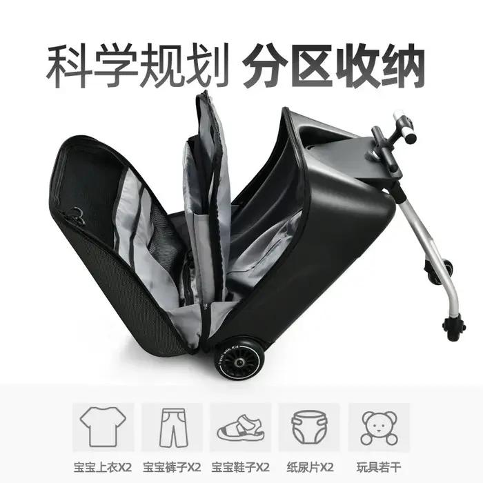 Valise de trottinette pour enfants, sac à roulettes pour bébé, bagage à main paresseux, haute qualit