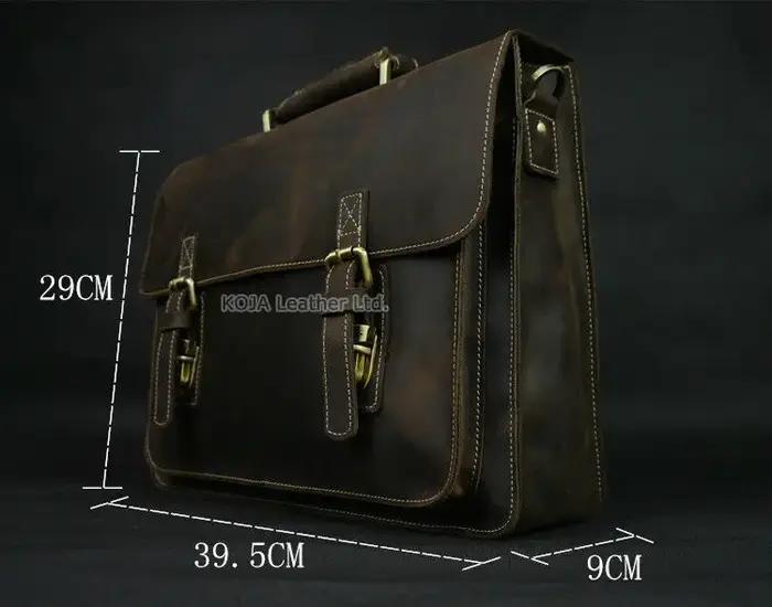 Sac messager en cuir véritable pour homme, sac à main fourre-tout pour homme, sac pour ordinateur po