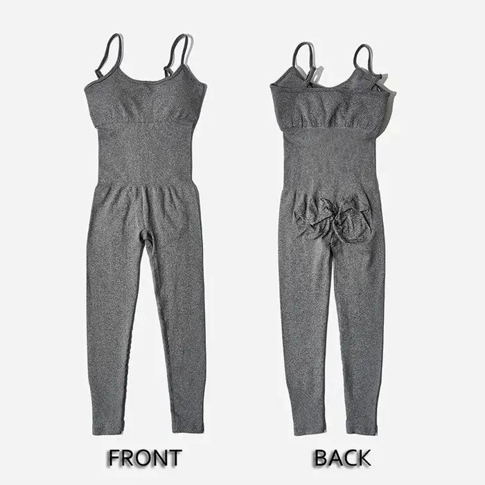 Ensemble de survêtement de yoga pour femme, combinaisons sans couture, barboteuses d'entraînement de
