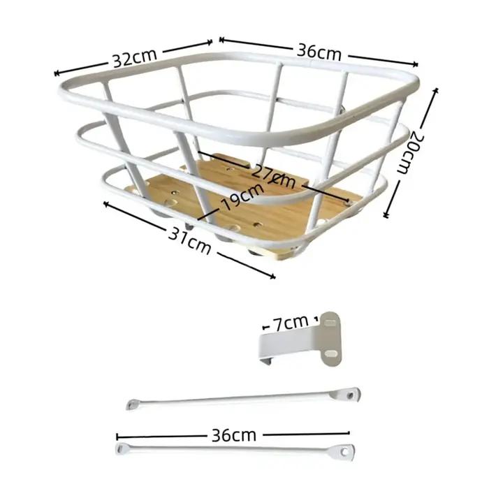 Panier avant de vélo support de chargement design tendance pour équitation de rue randonnées en arrière-cour en plein air