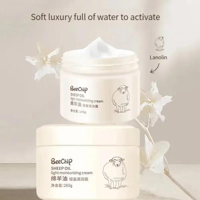 Crème hydratante pour le visage, soin pour la peau, lanoline, non grasse et absorbante rapidement, m