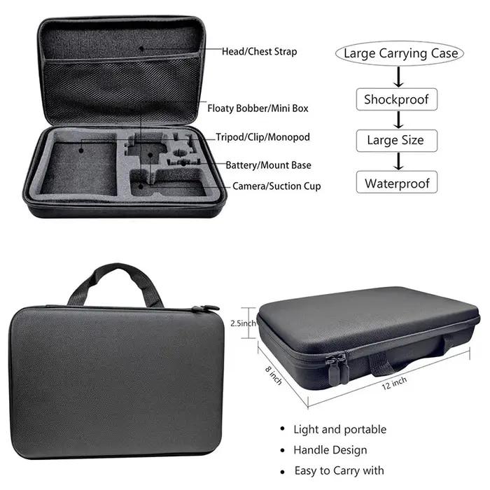 KFFTWWX-Kit d'accessoires pour GoPro Fore13, 12, 11, 10, 9, Noir, 8, 7, 6, Support de trépied pour S