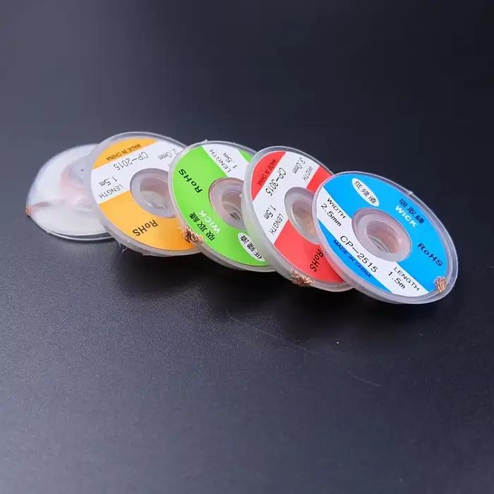 Dissouder ruban tressé cuivre soudage soudure soudure dissolvant 1/1.5/2/2.5/3/4mm fil à souder mèch
