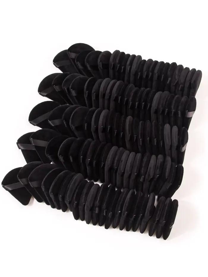 2 pièces/100 pièces Triangle bouffée de poudre pour poudre libre liquide cosmétique doux en peluche