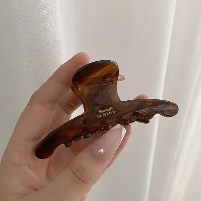 Pince à cheveux élégante en acétate de haute qualité pour femmes, décoration de tempérament, pince à