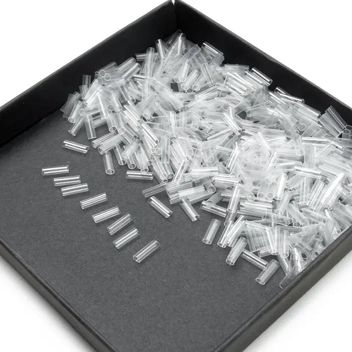 Tubes thermorétractables pour Extensions de cheveux, 500 pièces, sans adhésif, accessoires pour chev