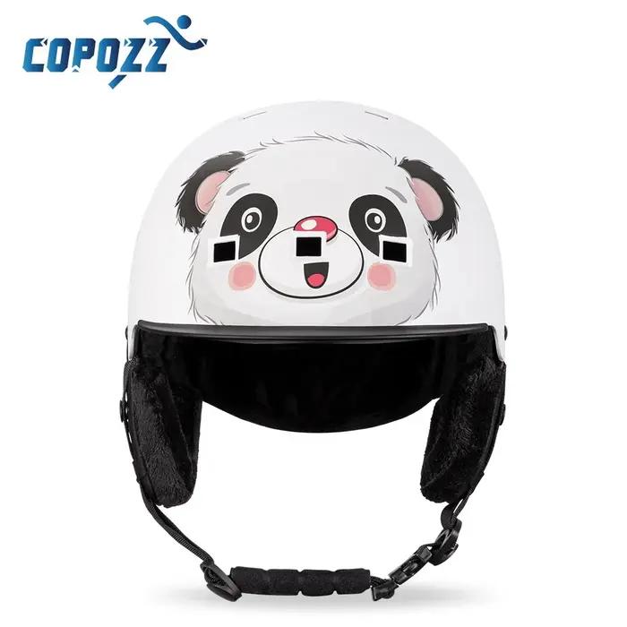 COPOZZ dessin animé enfants enfants casque de Ski intégralement moulé Sports de plein air Protection