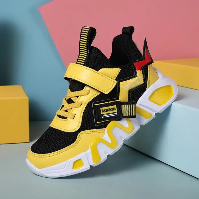 Chaussures de basket-ball de dessin animé pour enfants, semelle souple, sports de plein air, chaussu