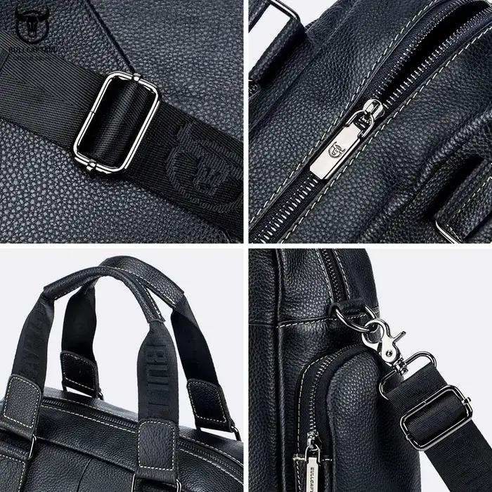BULLCAPTAIN – porte-documents en cuir pour hommes, peut être utilisé pour ordinateur portable de 14