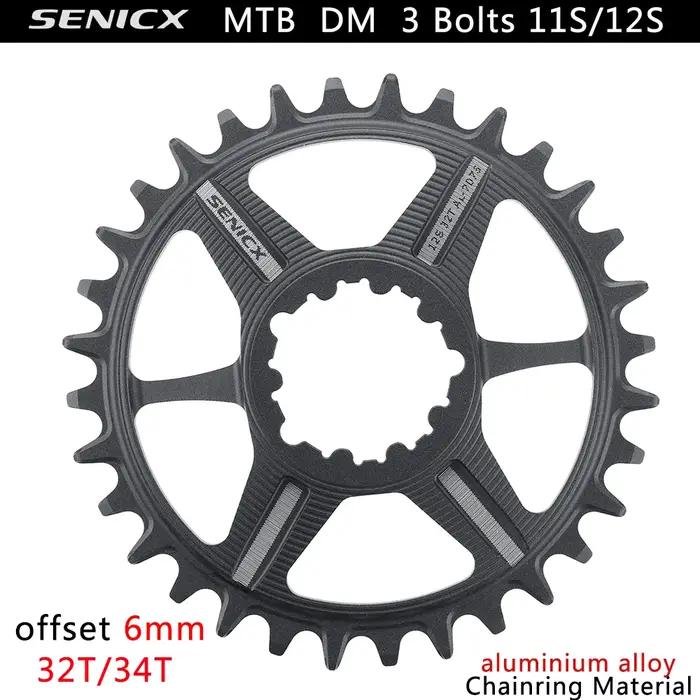 Genicx-Plateaux VTT, Manivelle à montage direct, Compatible Eagle, 10s, 11s, 12s,7075AL CNC, Décalag