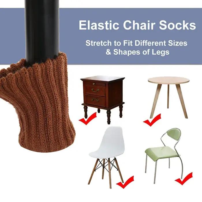 Chaussettes pour Pieds de Table et de Chaise, Protection de Sol pour Meubles, 24 Pièces