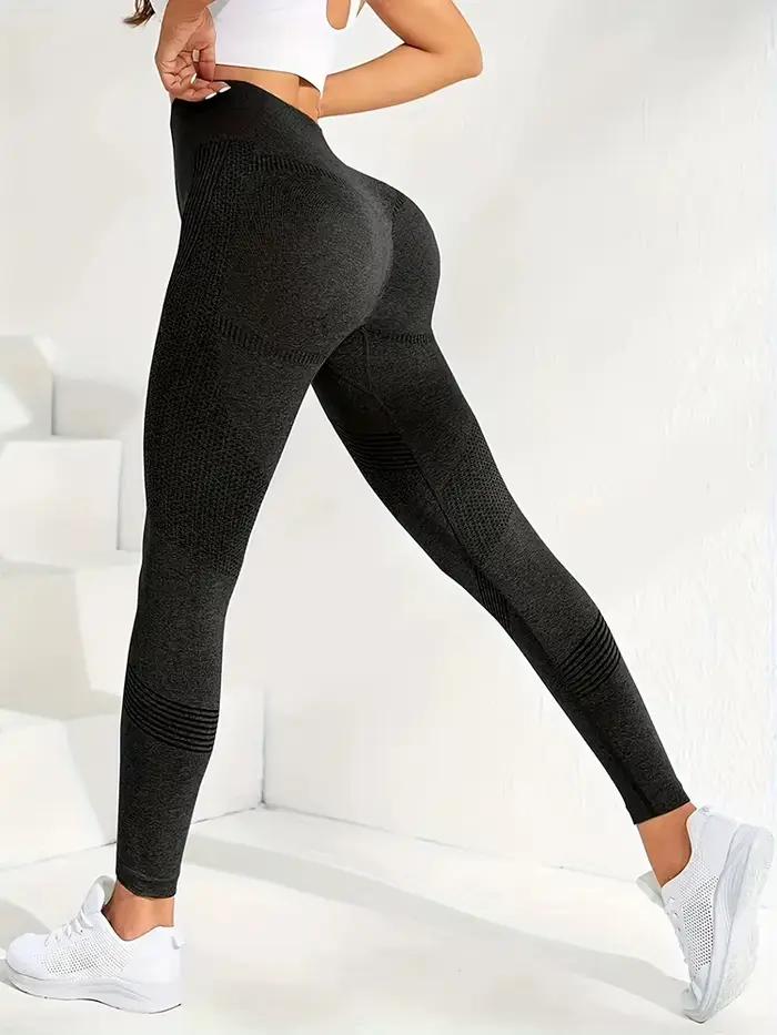 Leggings yoga taille haute 2 pièces - Hip Lift ventre plat et respirant pour exercices