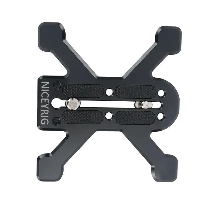 Niceyrig-Support de plaque de base quadrupède de type Arca pour appareil photo reflex numérique, pla