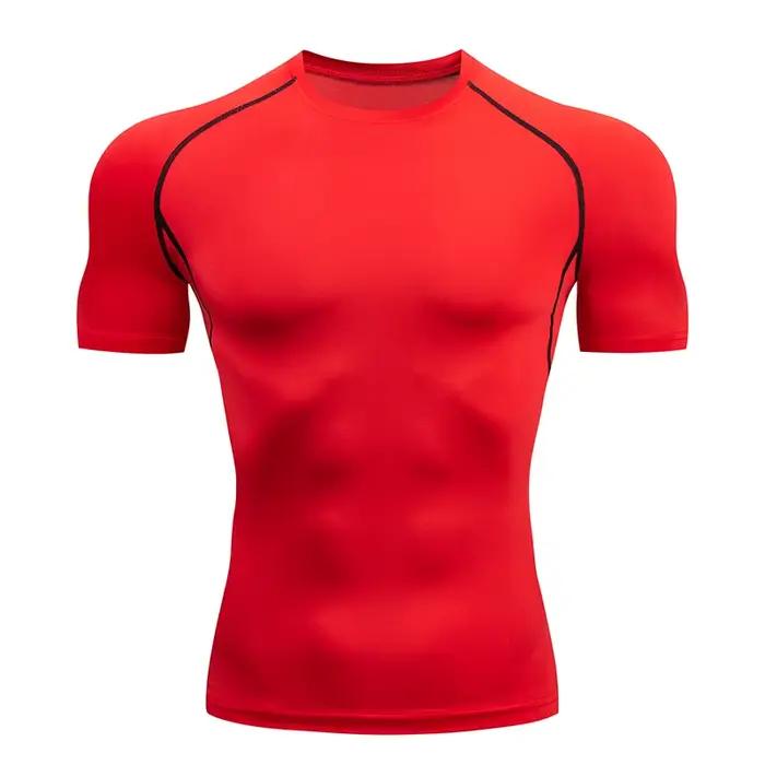 T-shirt compression homme sport : pour gym, fitness, jogging et tenue athlétique masculine