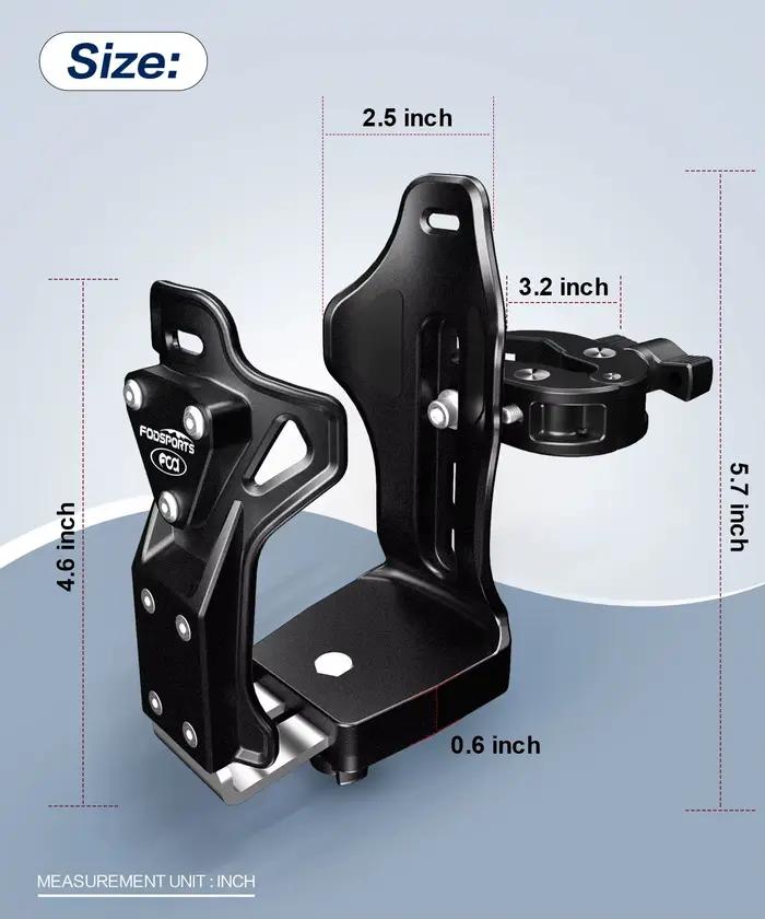 Fodsports porte-gobelet moto amélioré ATV porte-gobelet d'eau porte-bouteille de vélo 360 ° Fourni
