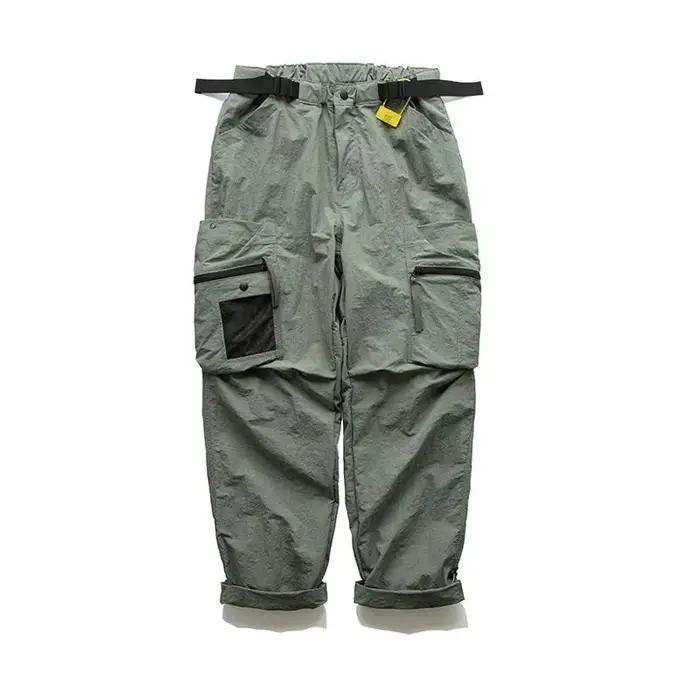 Pantalon multifonctionnel multi-poches pour homme, salopette décontractée rétro, ample, montagne, ex