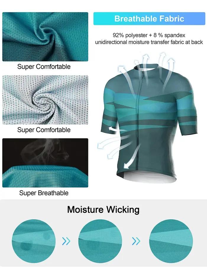 Maillot de cyclisme INBIKE pour homme, manches courtes, printemps et été, vêtements de sport pour vé