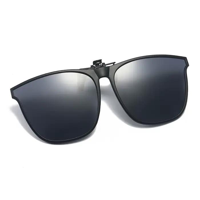 Lunettes de soleil polarisées à Clip pour hommes et femmes, pour conducteur de voiture, Vision noctu