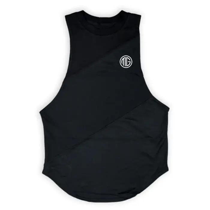 Muscleguys – gilet de course sans manches pour hommes, chemise d'été en coton avec coutures en maill