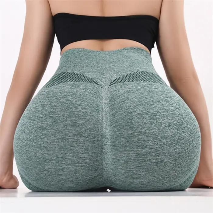 Femmes Yoga Shorts taille haute Shorts d'entraînement Fitness Yoga ascenseur bout à bout Fitness dam