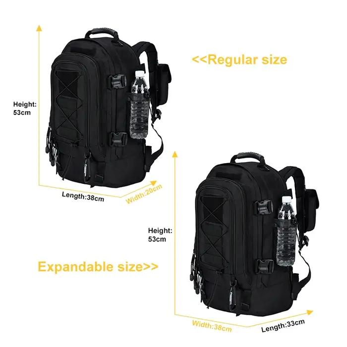 Sac à dos tactique militaire de grande capacité 40L 65L, pour l'extérieur, voyage, randonnée, Campin