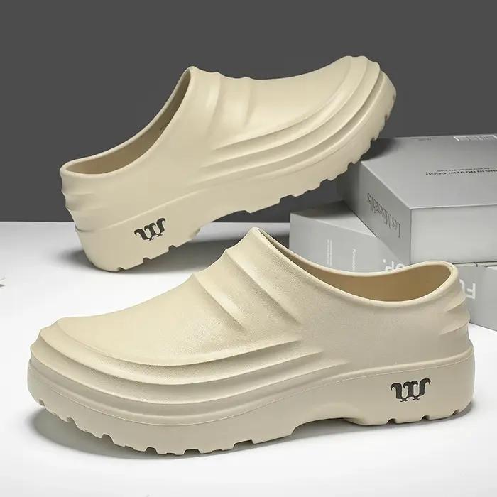 Chaussures de chef antidérapantes été - Résistantes à l'huile, pantoufles sport décontractées