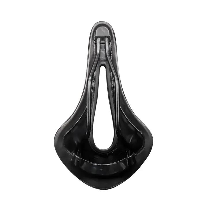 Selle de vélo en cuir PU design creux respirant siège doux confortable pour VTT et vélo de route pièce cyclisme occasionnels sorties et cadeaux