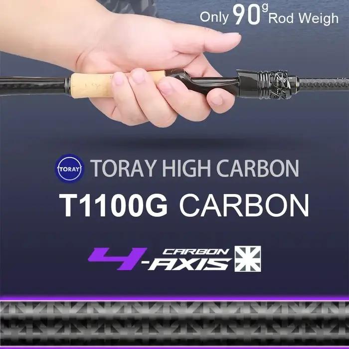 Canne à pêche Histar Magician Toray en carbone haute performance 46T+T1100G, action rapide, spinning