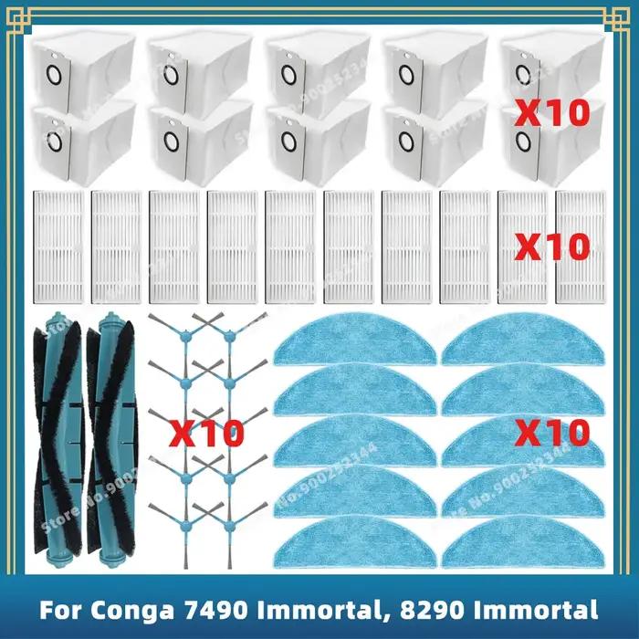 Pièces de Rechange Compatible pour Cecotec Conga 7490 Immortal / 8290 Immortal / Kabum Smart 900 Acc