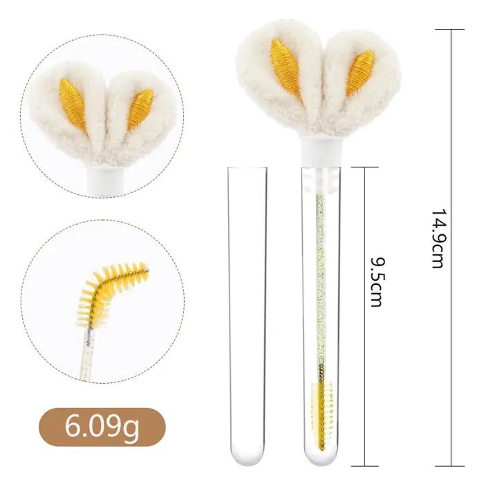 10 pièces Tube brosse à cils Extension de cils pinceaux de maquillage peigne à sourcils oreilles de