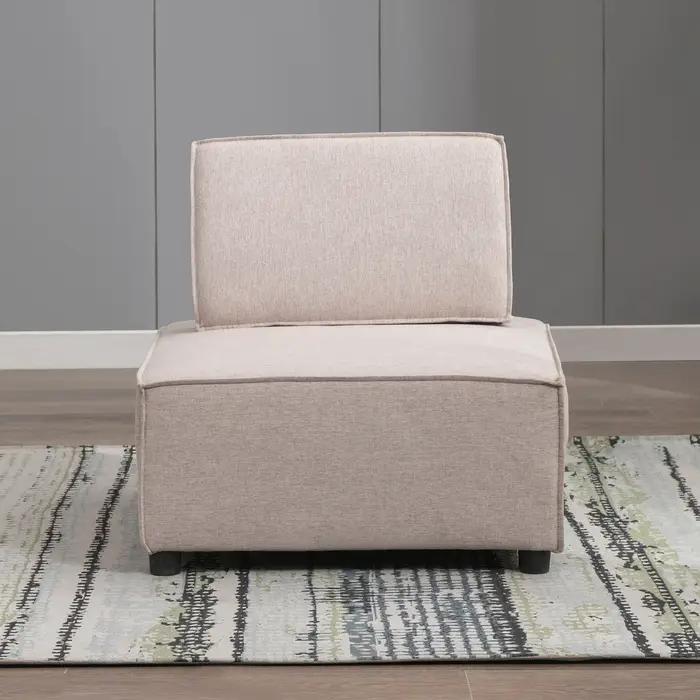 HORGgland-Canapé modulaire convertible carré O, canapé d'angle moderne, chaise sans bras simple au s