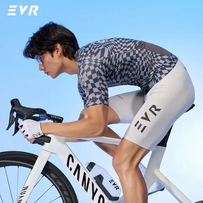 Maillot de vélo de montagne EVR Pro Summer respirant et séchant rapidement pour homme occasions outdoor compétition randonnée