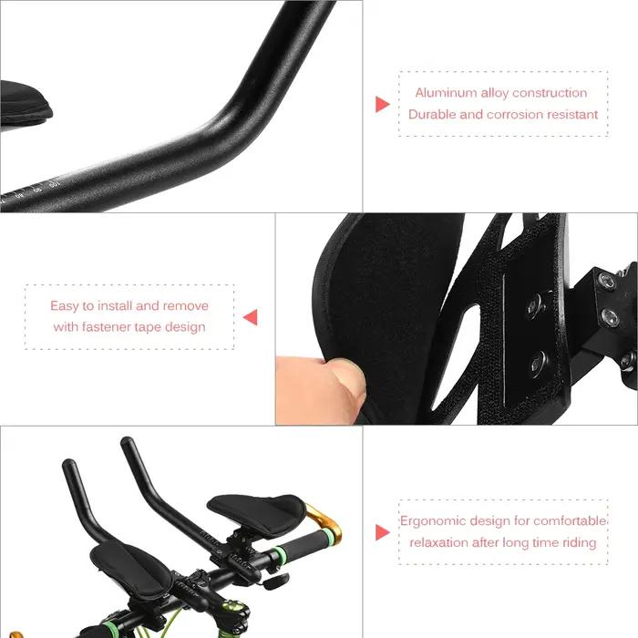 Barre de repose-bras aérodynamique pour vélo de route, VTT et triathlon