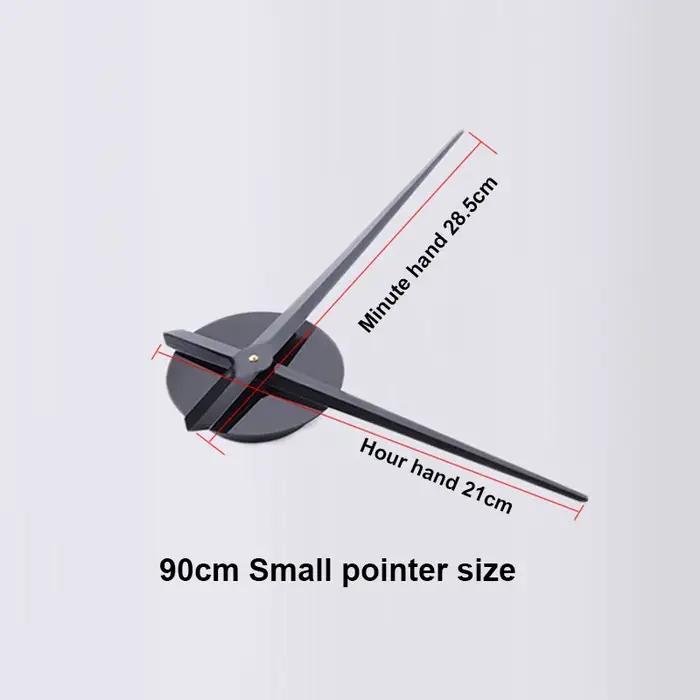 Affiche numérique 3D de grande taille sans son, 90 à 120cm, décoration de la maison, horloge murale