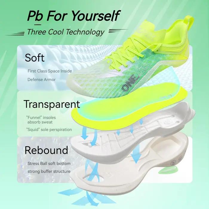 ONEMIX Pace Beam Marathon chaussures de course pour hommes anti-dérapant Ultra-léger rebond chaussur