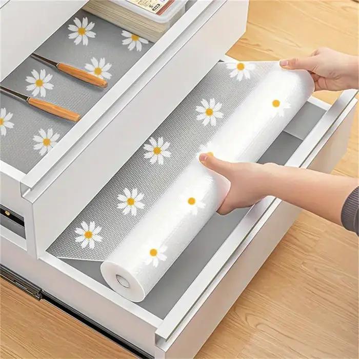 AndrShelf-Destroy Liner pour armoires de cuisine, 1 rouleau, Oligétanche, tampon de réfrigérateur, c