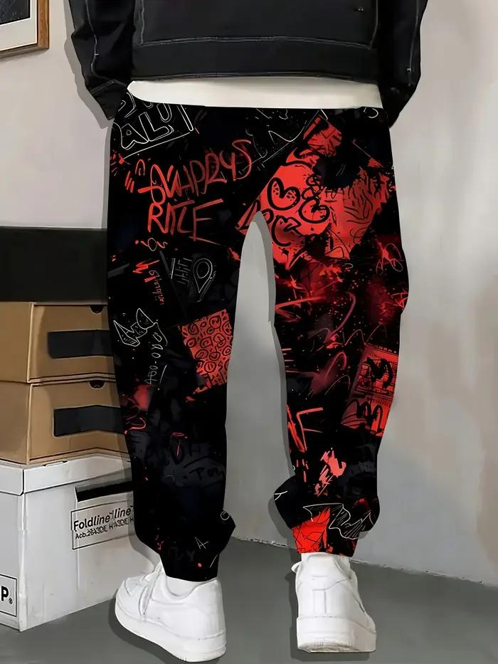 Pantalon de survêtement Casaul pour hommes, jogging imprimé Graffiti, coupe cintrée, pantalon de sal