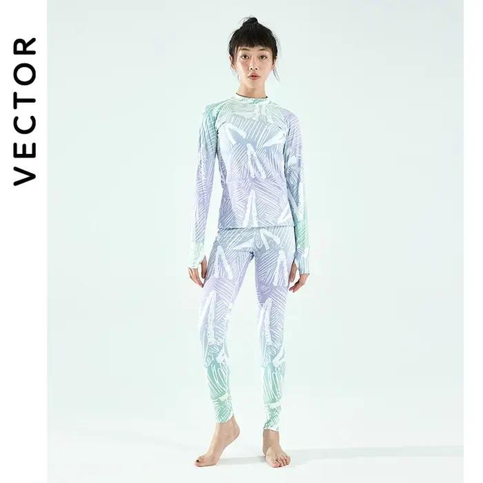 Ensemble thermique femme Vector microfibre polaire - Sous-vêtements hiver ultra doux séchage rapide