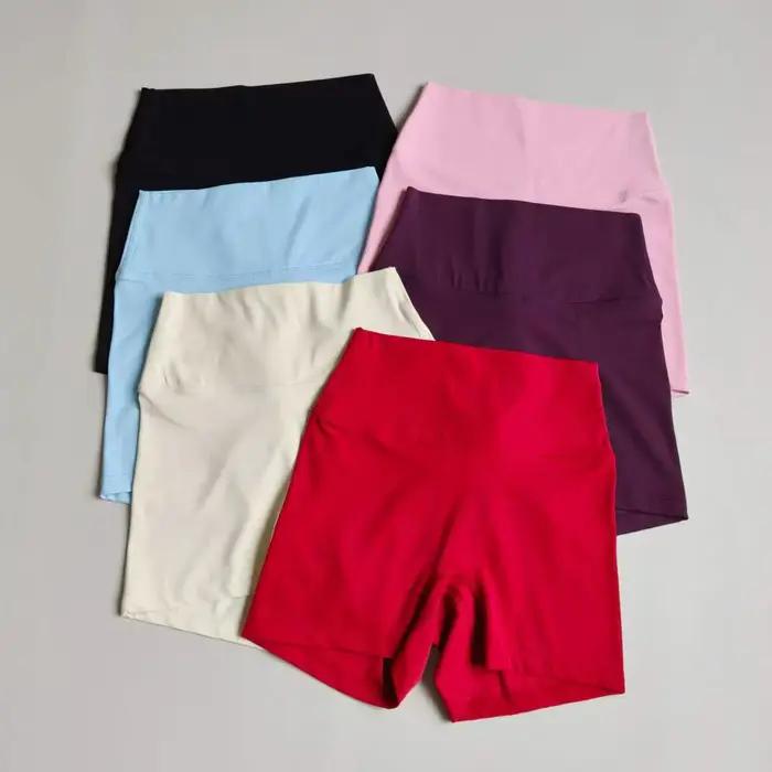 Shorts de yoga taille haute femme collants push-up fitness pantalons courts butin sport été activité physique style moderne polyvalent