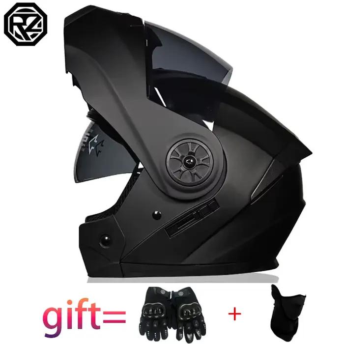 Casque de moto à rabat modulaire de sécurité approuvé DOT