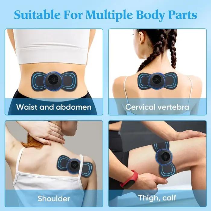 Masseur électrique de cou EMS, stimulateur de Massage musculaire, Instrument basse fréquence, patchs