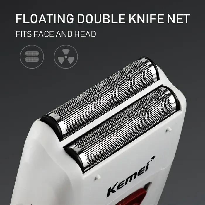 Kemei KM-3382 rasoir électrique pour hommes USB charge Machine à raser rasoir sans fil mâle professi