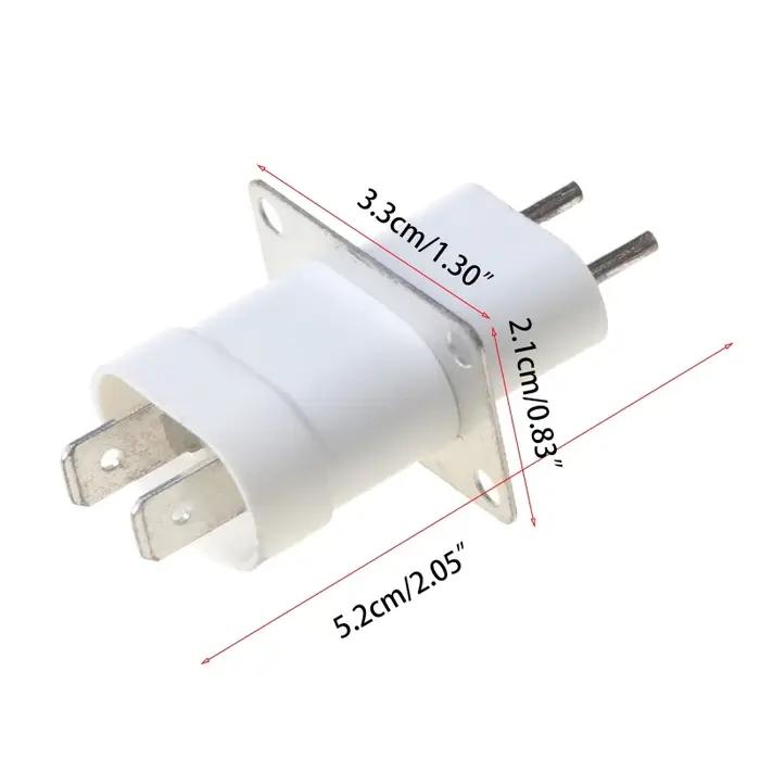 Convertisseur prise à 4 broches, four à micro-ondes électronique, Filament magnétron, blanc