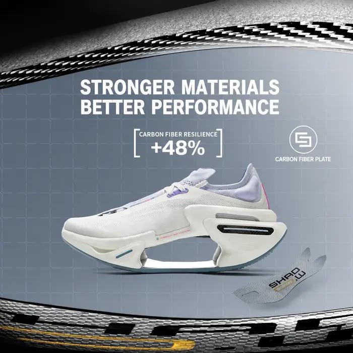 Chaussures de course Li-Ning Shadow 3 baskets antidérapantes pour hommes et femmes coussin Boom Jiang confortables pour running et course à pied