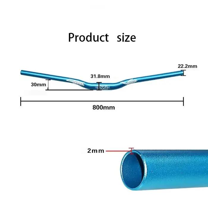 Guidon de vélo en forme d'hirondelle, 31.8x800/780/720MM, guidon de descente tout-terrain XC/AM, piè